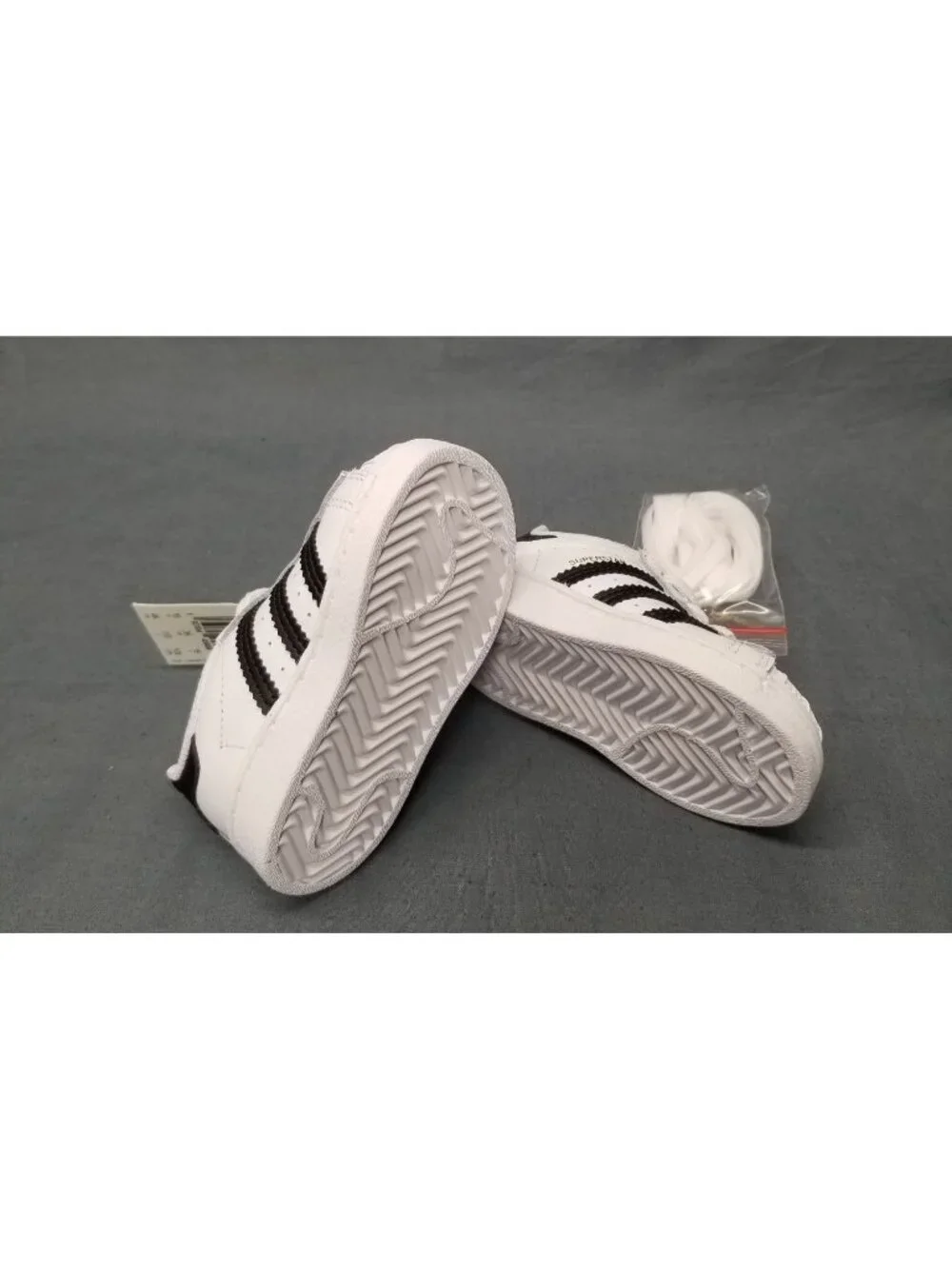 Adidas Originals Superstar I Toddlers Sneakers White Black Size 4K NEW NO BOX!